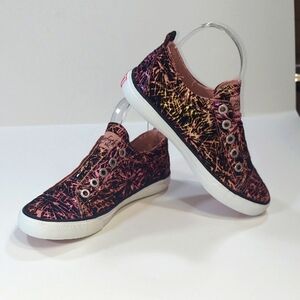 Blowfish Malibu Kids Felt Glitter Spatter Slip On Sneakers